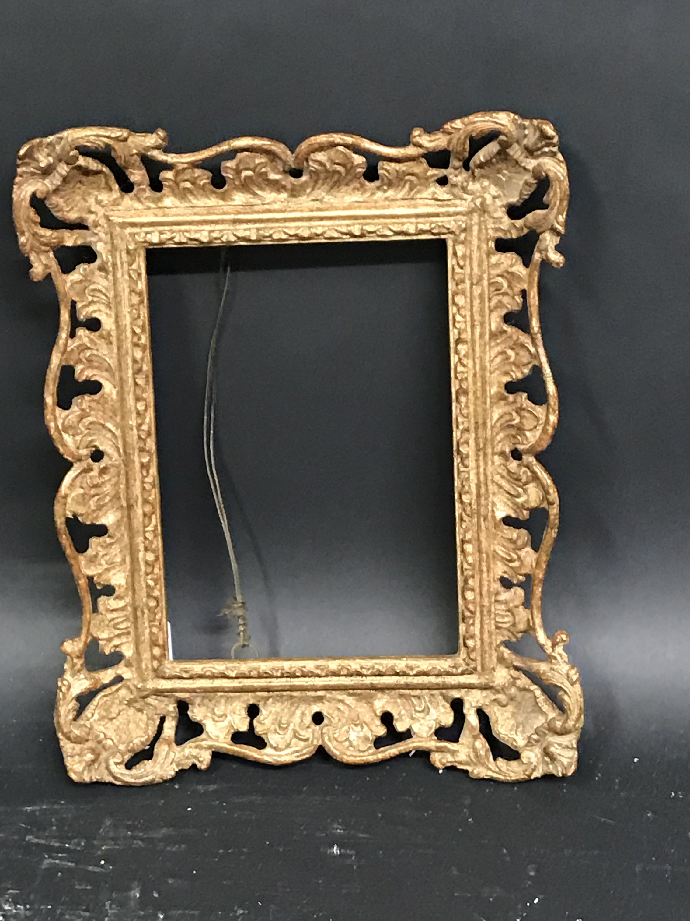 20th Century English School. A Gilt Composition Frame, with Swept and Pierced Centres and Corners, - Image 2 of 3