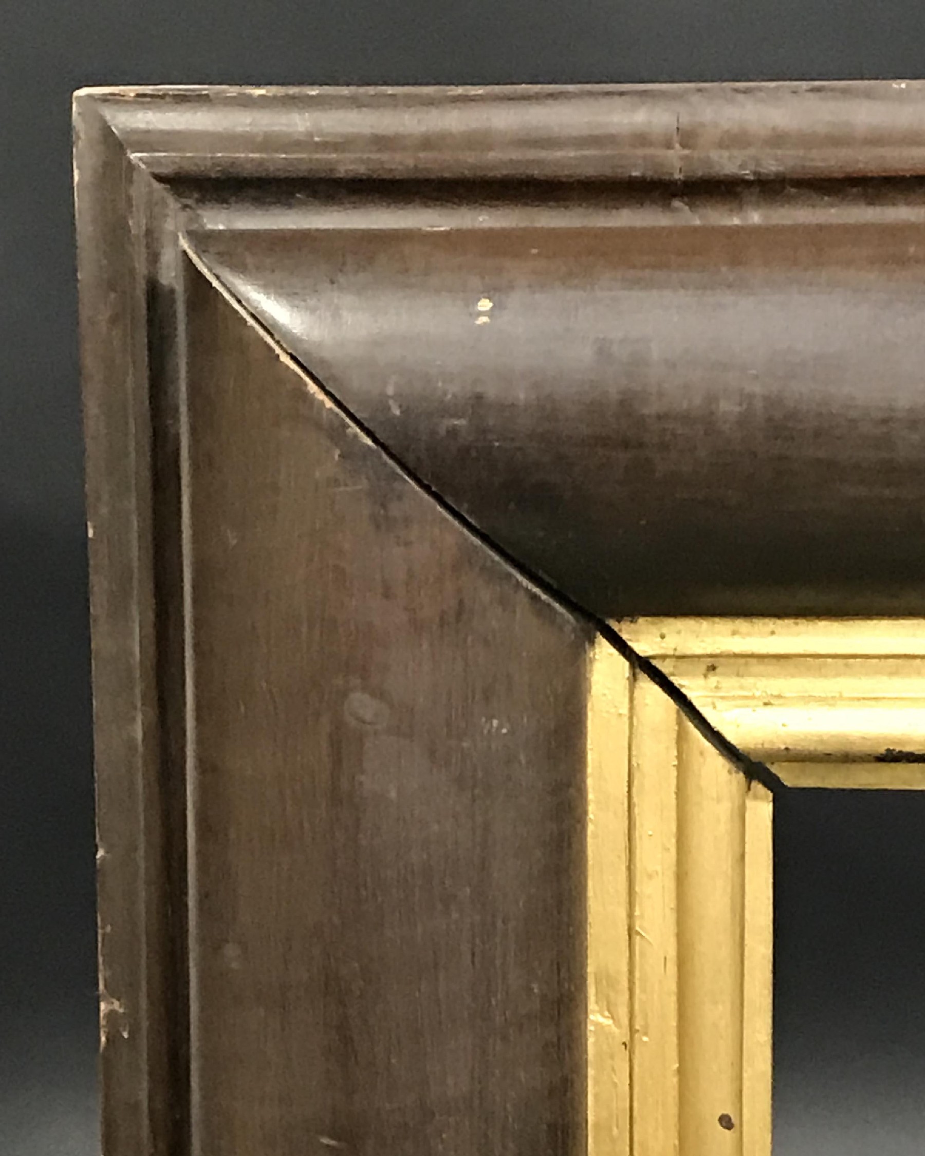 Late 19th Century European School. A Dark Wood Frame, with gilt slip, 44" x 41" (rebate).