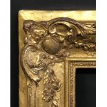 19th Century European School. A Gilt Composition Frame, with Swept Centres and Corners, 21.5" x 18.