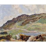 William MacTaggart (1903-1981) British. A Mountainous River Landscape, Oil on Board, Signed and
