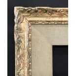 20th Century French School. A Carved Wood Painted Frame, with fabric slip, 17.25" x 14" (rebate),