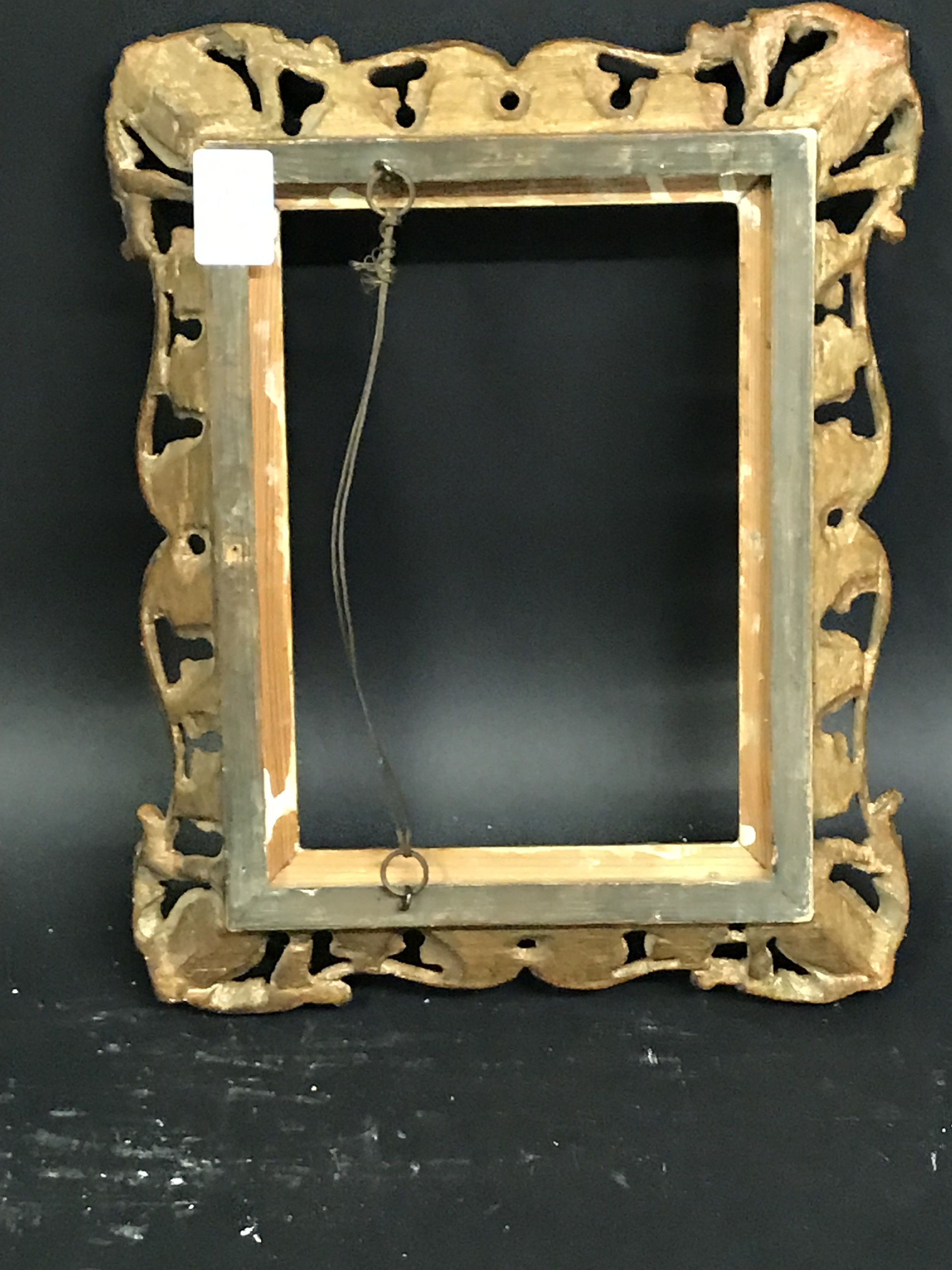 20th Century English School. A Gilt Composition Frame, with Swept and Pierced Centres and Corners, - Image 3 of 3