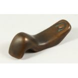 A BRONZE TORSO. Initialled V. J. No. 50/50. 16cms long.