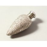 A VICTORIAN SILVER SCENT BOTTLE with plain top. 5.5cms long.