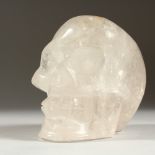 A ROCK CRYSTAL SKULL. 4.25ins.