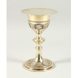 THE SILVER GILT CHALICE AND PATEN purchased by the Sisters of Notre Dame, Plumstead SE18 in 1937.