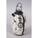 A GOOD EARLY JAPANESE BLUE & WHITE KO- IMARI / ARITA PORCELAIN VASE, the vase possibly edo period,