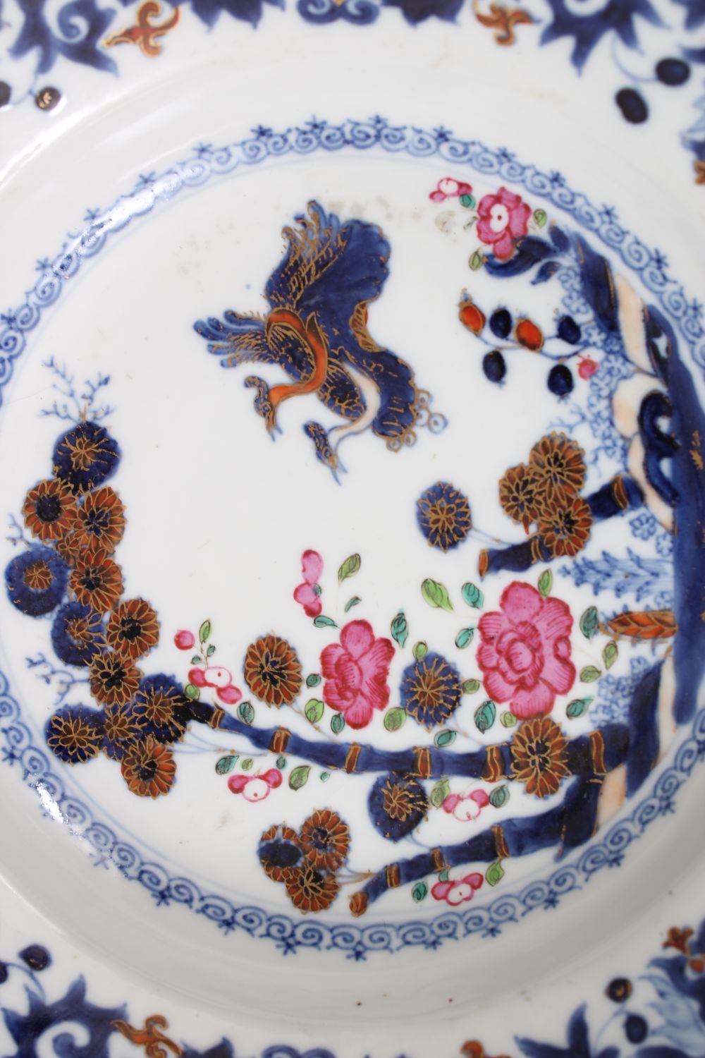 A GROUP OF FOUR 18TH CENTURY CHINESE QIANLONG PERIOD PORCELAIN SOUP PLATES, 21.5cm. - Image 2 of 4