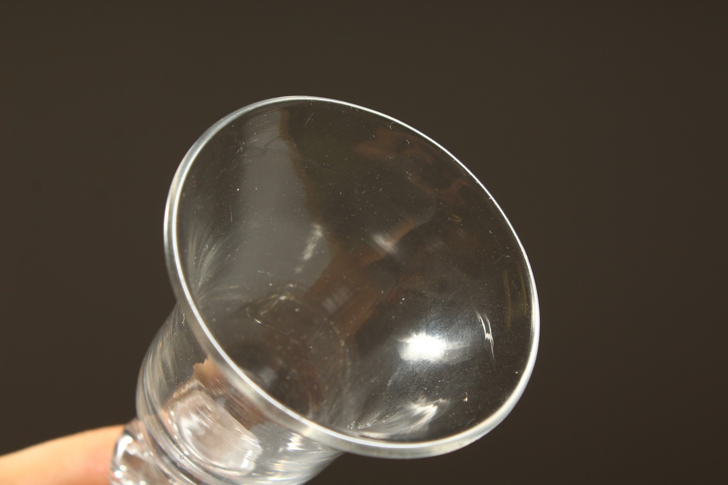 A GEORGE III AIR TWIST CORDIAL GLASS. 15cms high. - Image 5 of 5