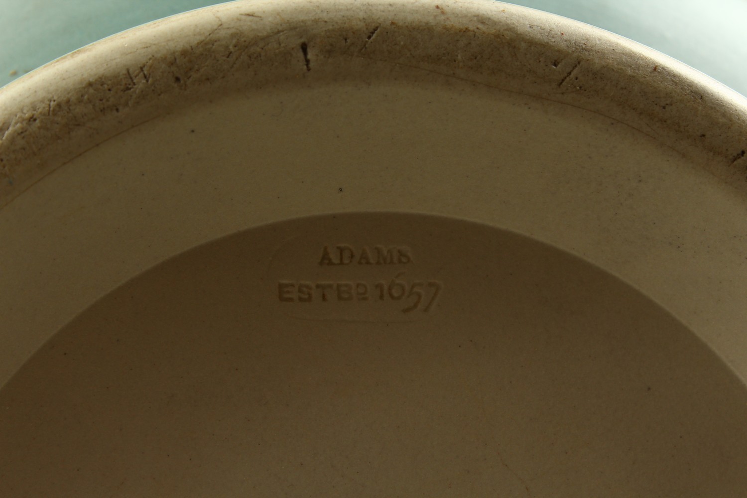 A PAIR OF ADAMS PALE GREEN JASPERWARE STONEWARE CIRCULAR JARDINIERES, one with hunting scenes, the - Image 22 of 24