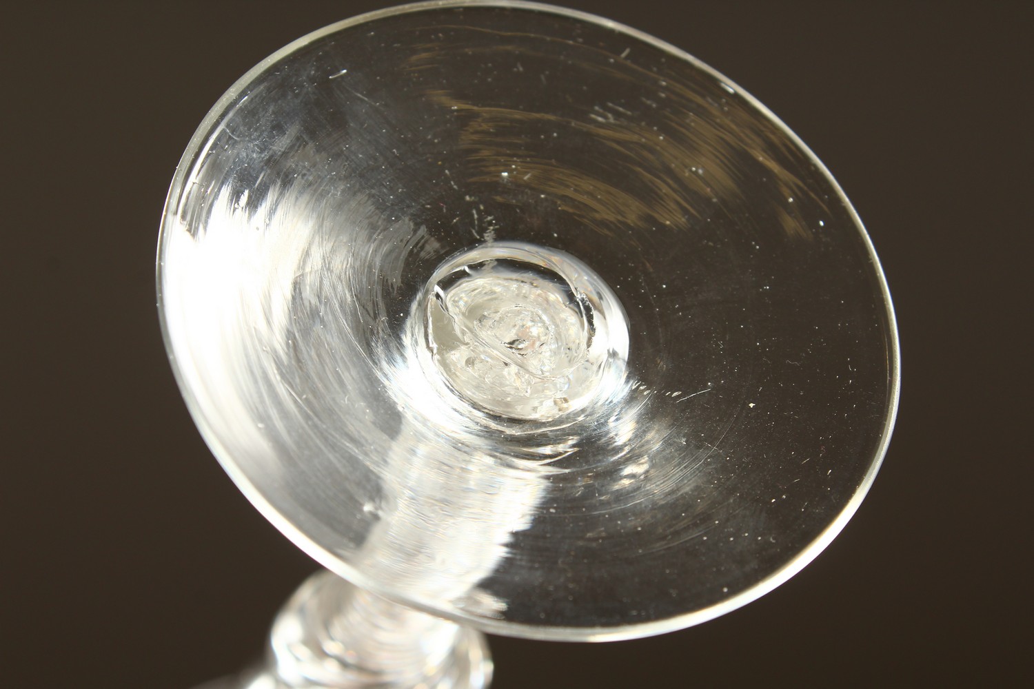 A GEORGE III AIR TWIST CORDIAL GLASS. 15cms high. - Image 4 of 5