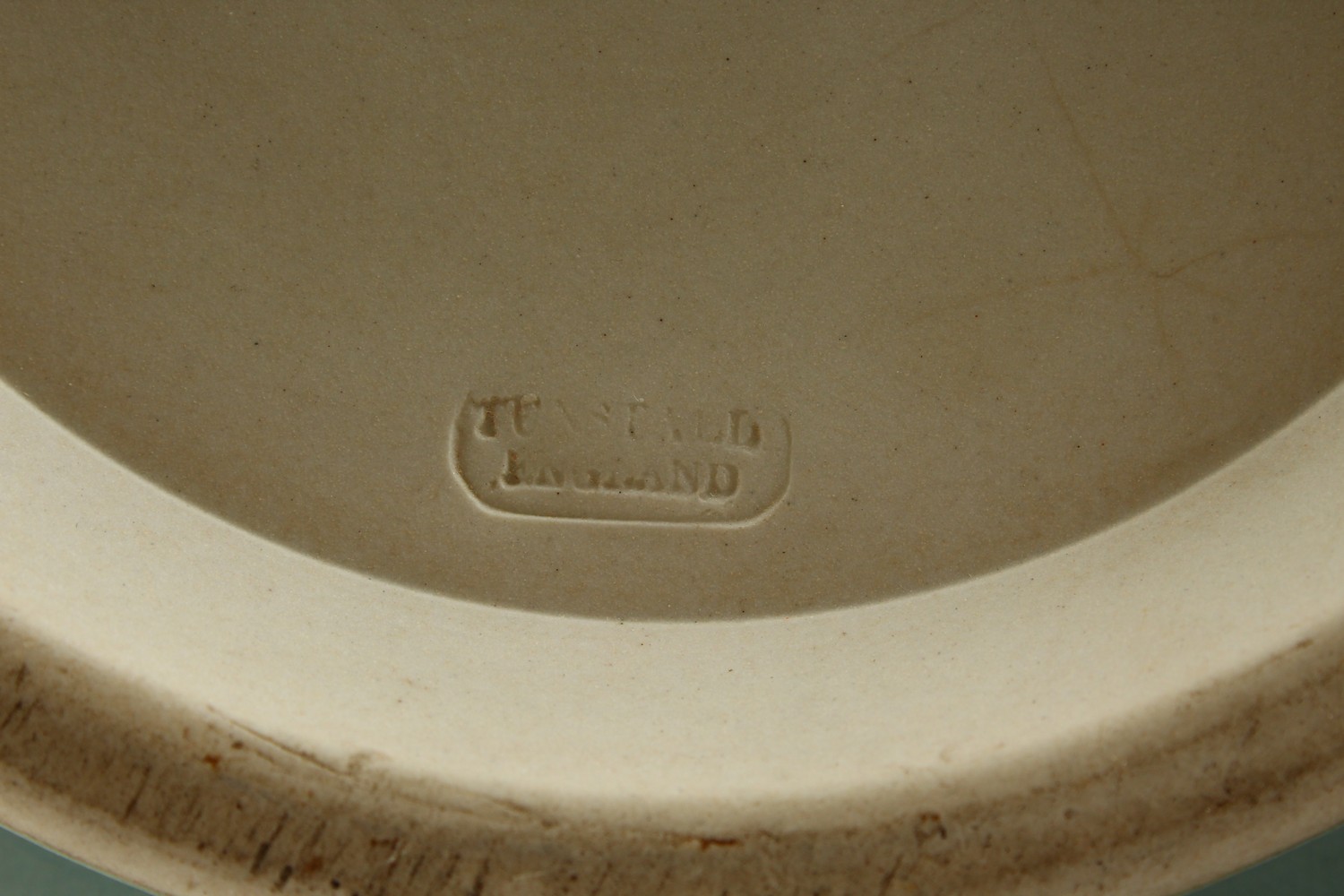 A PAIR OF ADAMS PALE GREEN JASPERWARE STONEWARE CIRCULAR JARDINIERES, one with hunting scenes, the - Image 18 of 24