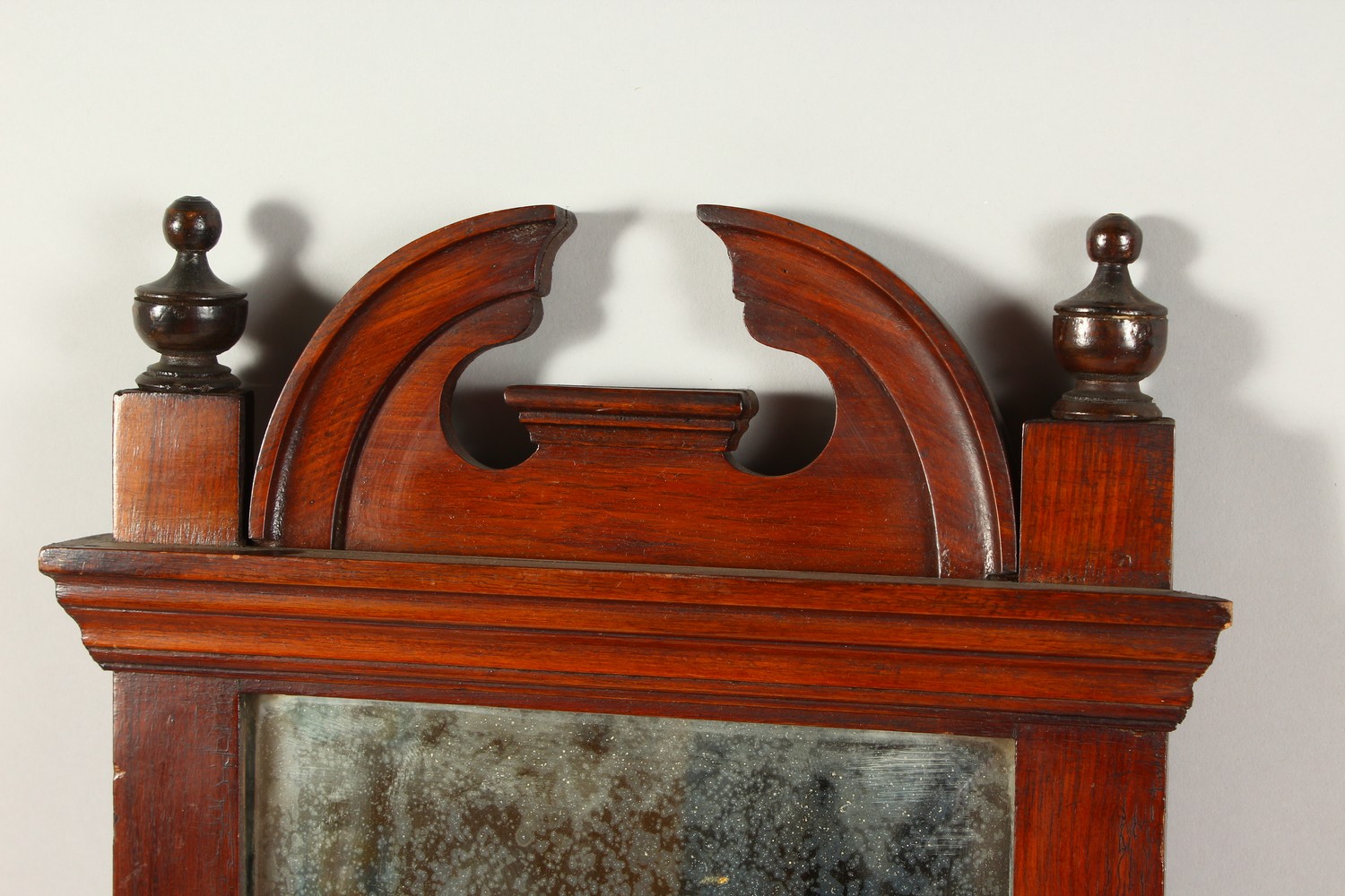 A PAIR OF LATE VICTORIAN WALNUT HALL MIRRORS. 72cms high x 33cms wide. - Image 2 of 11