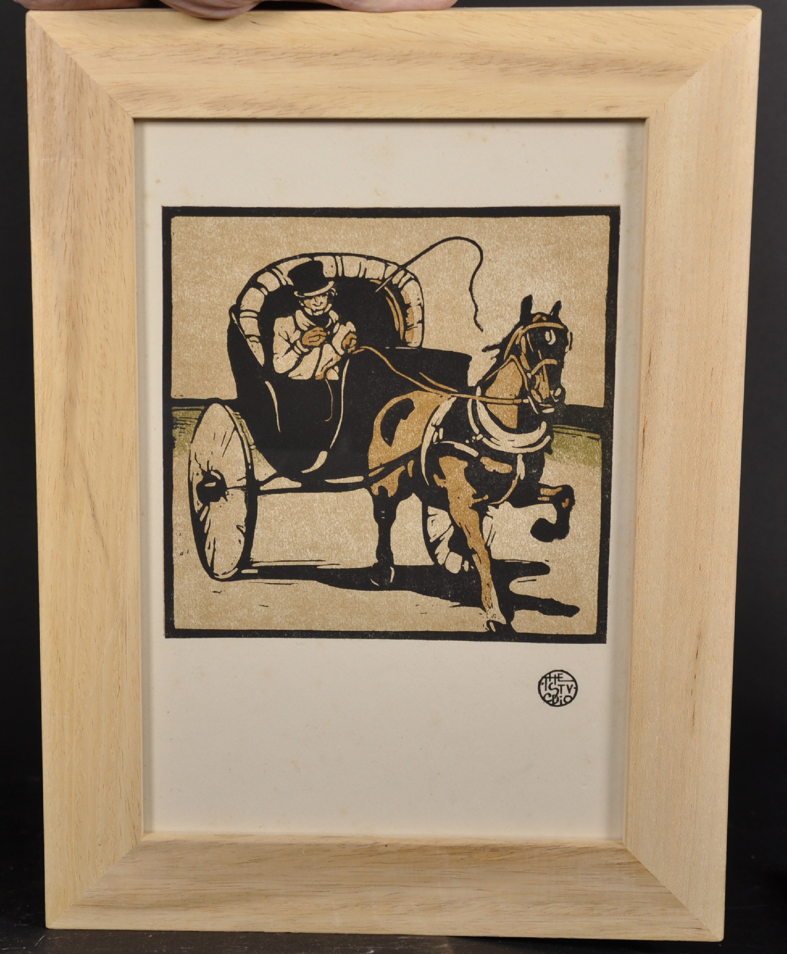 William Nicholson (1872-1949) British. "The Cabriolet", Woodcut, 6" x 6". - Image 2 of 4