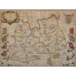 18th Century English School. "Surrey", Map, 15" x 19.5".