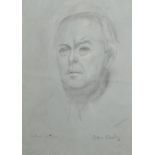 Denis William Reed (1917-1979) British. Portrait of Harold Wilson, Pencil, Signed and Dated '76