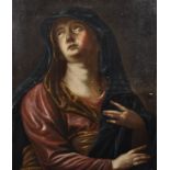 Manner of Guido Reni (1575-1642) Italian. The Penitent Magdalene, Oil on Canvas, Unframed, 29" x