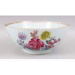 A GOOD CHINESE 18TH CENTURY QIANLONG FAMILLE ROSE EXPORT BOWL, the body of the bowl decorated in