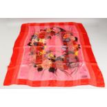 A GIANFRANCO FERRE SILK SCARF.