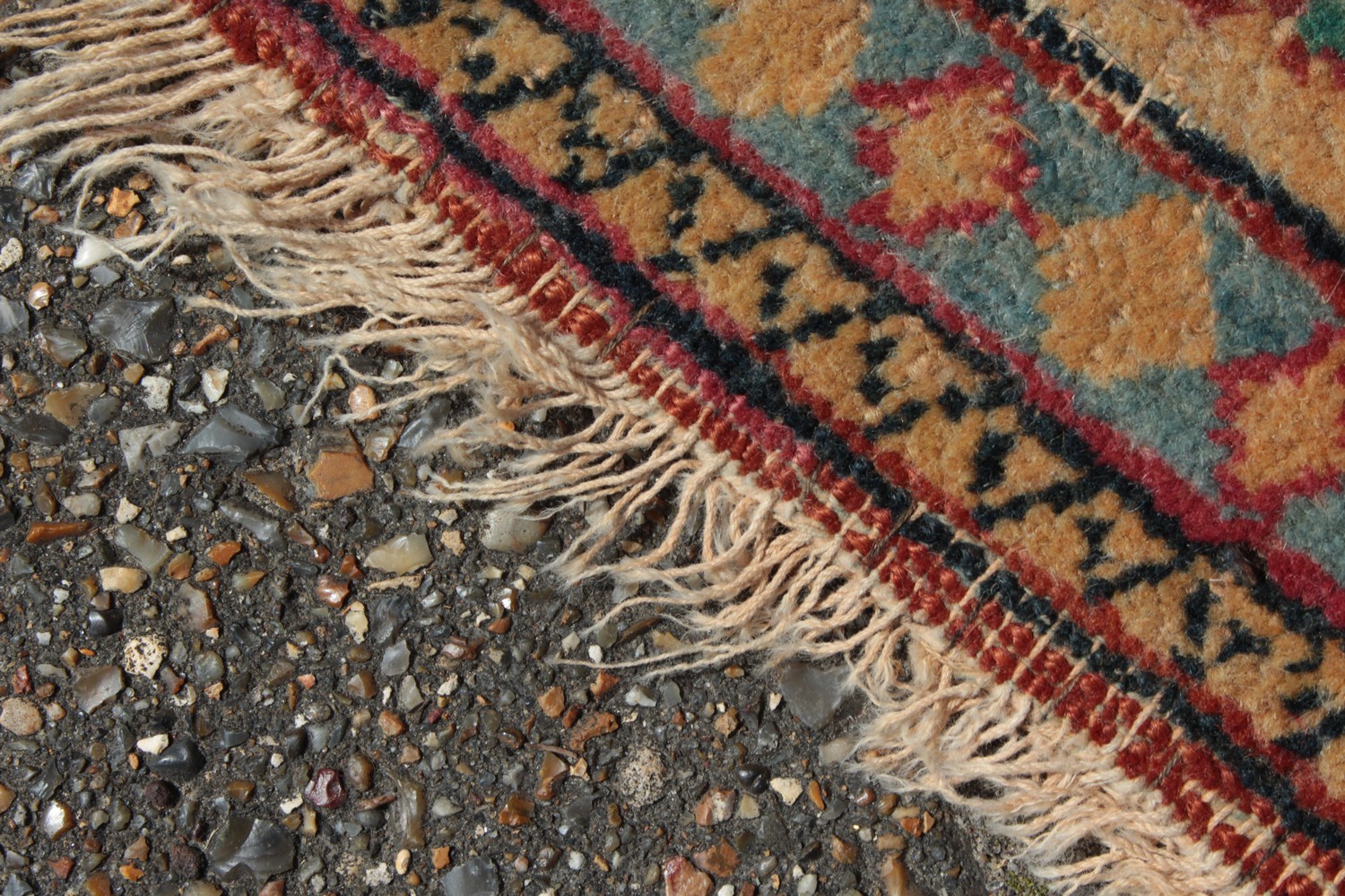 A PERSIAN KASHAN RUG with floral central motifs on a red ground with foliate border. 6ft 6ins x - Image 8 of 10