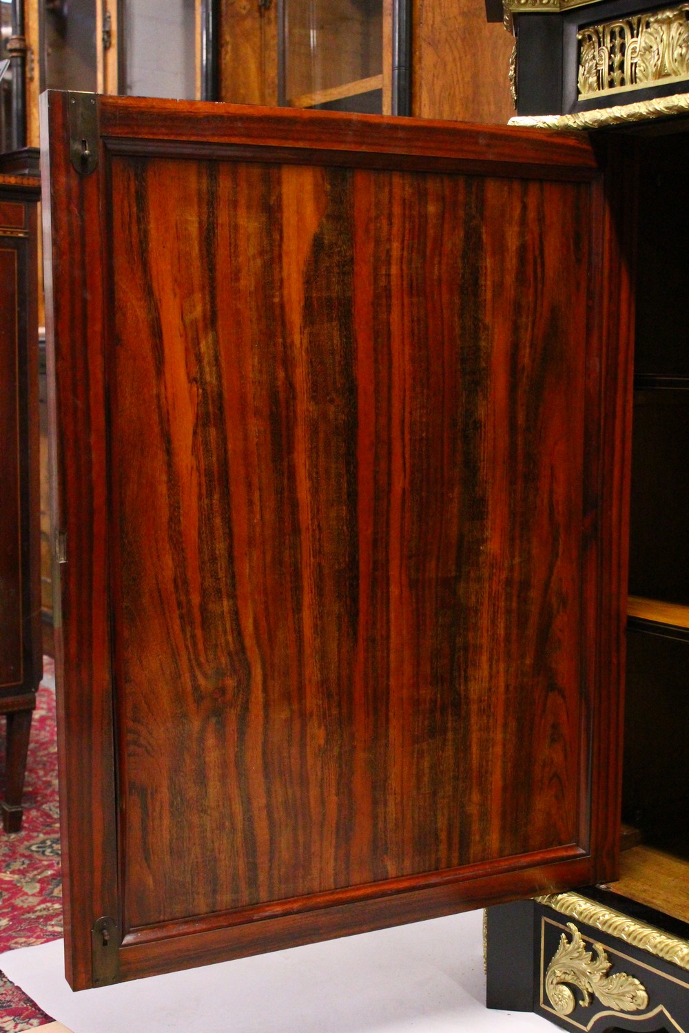 A SUPERB NAPOLEON III PIETRA DURA CABINET by BEFORT JEUNE, with black marble top stamped Befort - Image 53 of 85