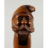 A GOOD HAND CARVED WOOD DWARF NUTCRACKER. Brienz 1900. 7ins long.