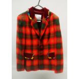 MOSCHINO TARTAN JACKET.