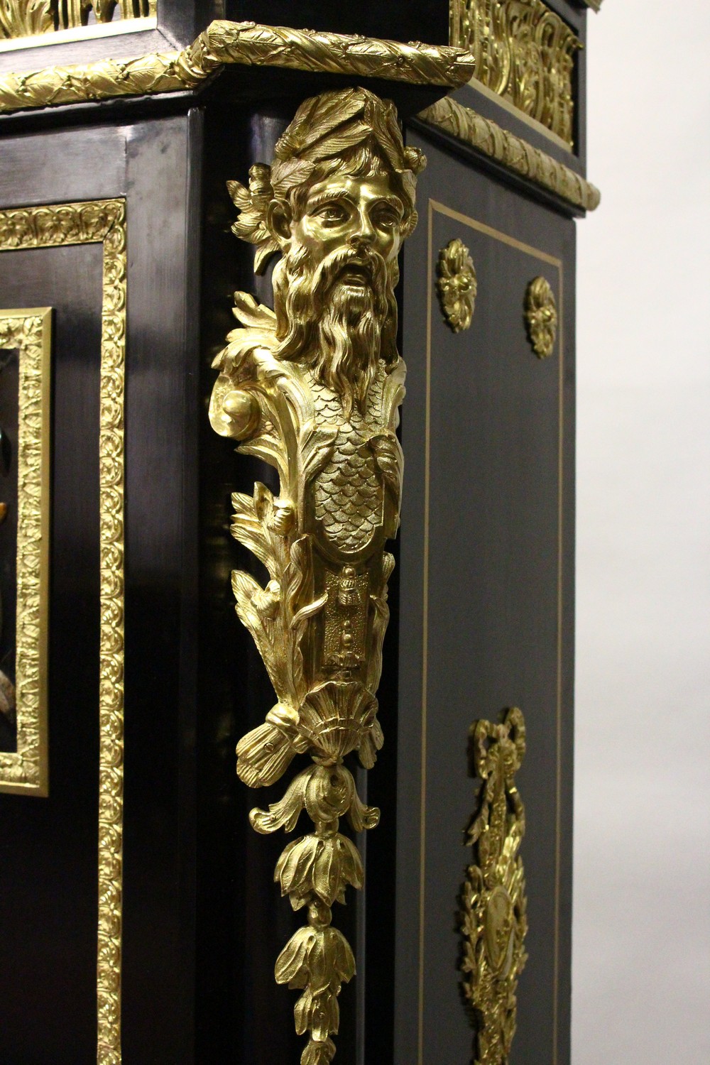 A SUPERB NAPOLEON III PIETRA DURA CABINET by BEFORT JEUNE, with black marble top stamped Befort - Image 23 of 85