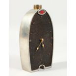 A RARE SMALL BUGATTI RADIATOR CLOCK, No. 80/250. 7.5ins high.