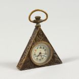 A MASONIC POCKET WATCH. 2.25ins high.