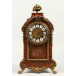 A GOOD 19TH CENTURY FRENCH BOULLE CLOCK, the movement by R. & C., Paris and London, No. 3526, in