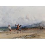 George Cattermole (1800-1868) British. "The Wandering Minstrel", Watercolour, Signed, and