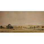 Percy Lancaster (1878-1951) British. An Extensive Landscape, Watercolour, Signed, 12" x 25".