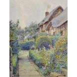 Ernest Arthur Rowe (1863-1922) British. "The Entrance, Anne Hathaway's Cottage", Watercolour,