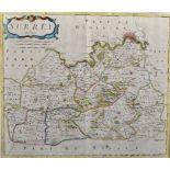 Robert Morden (c1650-1703) British. "Surrey", Map, 15" x 18".