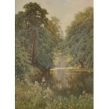 Harry Sutton Palmer (1854-1933) British. A Tranquil River Landscape, Print, Signed in Pencil, with