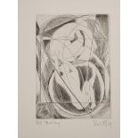 Blair Hughes-Stanton (1902-1981) British. "Meeting", Etching, Signed, Inscribed, Dated '67 and