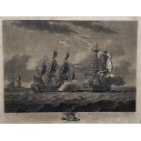 After Robert Dodd (1748-1816) British. "The Pearl", Engraving, Overall 14.5" x 19".