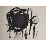 Henry Cliffe (1919-1983) British. "Aggresive [sic] Black", Lithograph, Signed, Inscribed and