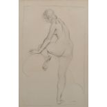 Augustus John (1878-1961) British. Study of a Naked Girl, Print, 10" x 6.5".