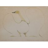 Benjamin Chee Chee (1944-1977) Canadian. "Dancing Goose", Lithograph, Signed, Inscribed and Dated '