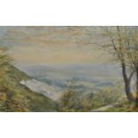 A... Cadman (19th - 20th Century) British. An Extensive Mountainous Landscape, Watercolour,