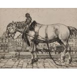 Robert Sargent Austin (1895-1973) British. "The Horse of Ostend", Etching, Signed and Inscribed in