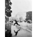 After J A Hampton (20th Century) British. "Leap of Faith", Hyde Park, London, 1939, from the