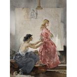 William Russell Flint (1880-1969) British. "Two Models, 1960", Lithograph, Signed in Pencil and