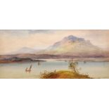William Henry Earp (1833- ) British. A Mountainous River Landscape, Watercolour, Signed, 10" x 21.