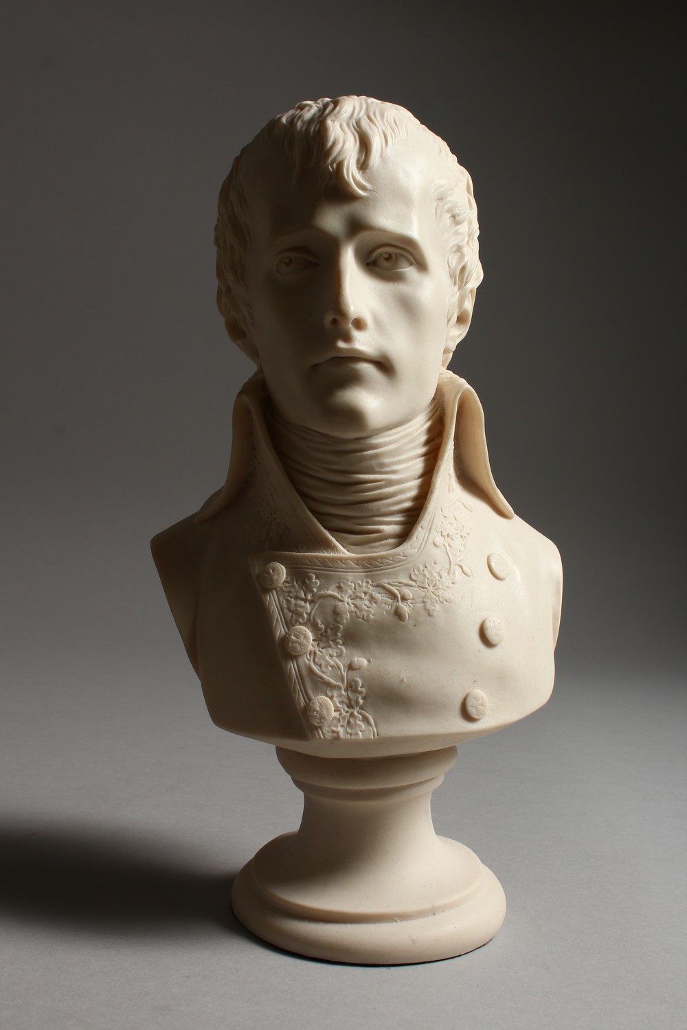 A PARIAN WARE STYLE BUST OF NAPOLEON. 10.5ins high. - Image 2 of 11