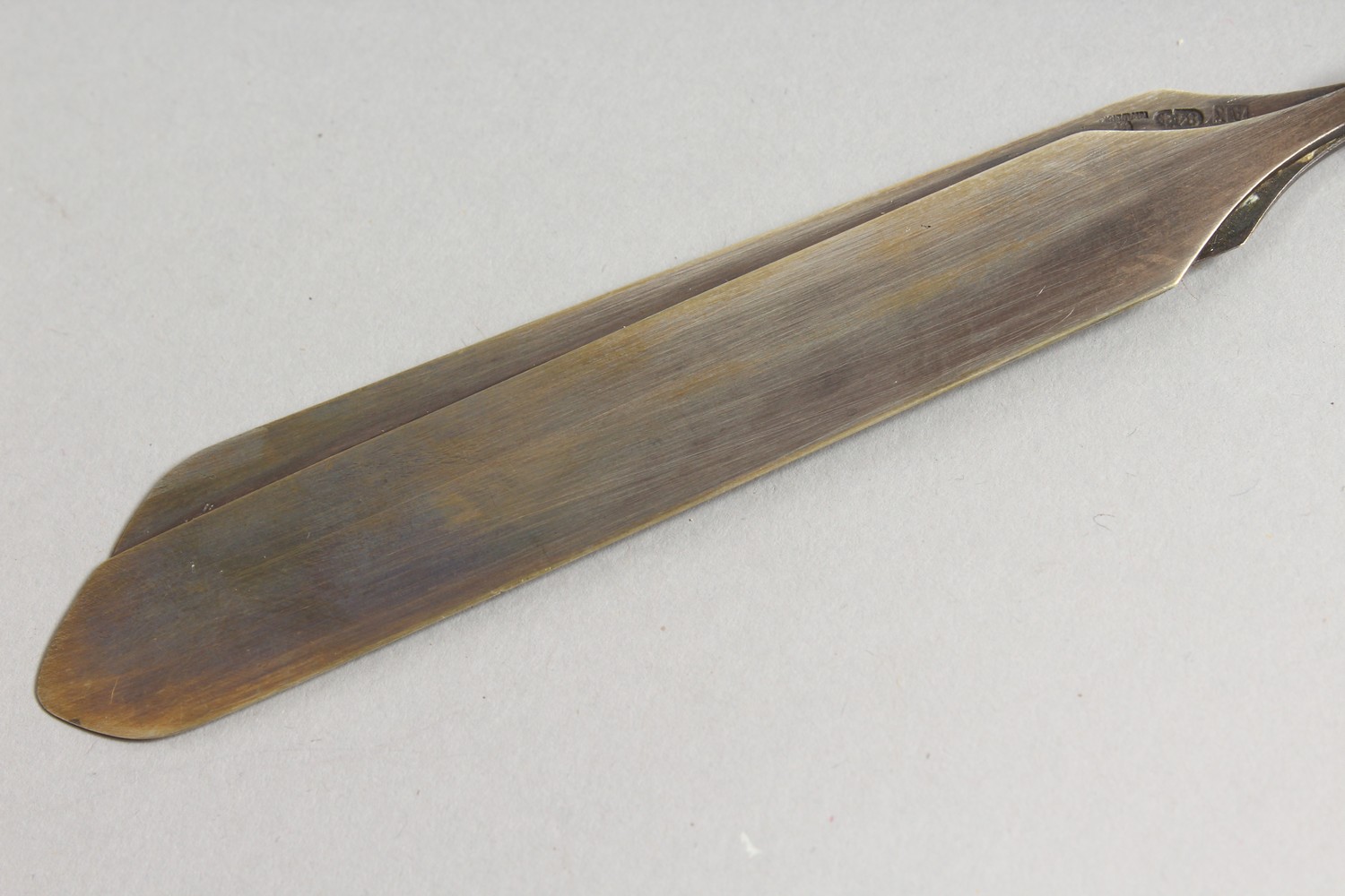 AN UNUSUAL RUSSIAN SILVER LETTER OPENER, modelled as a pair of oars, boxed. 9.5ins long. - Image 8 of 13