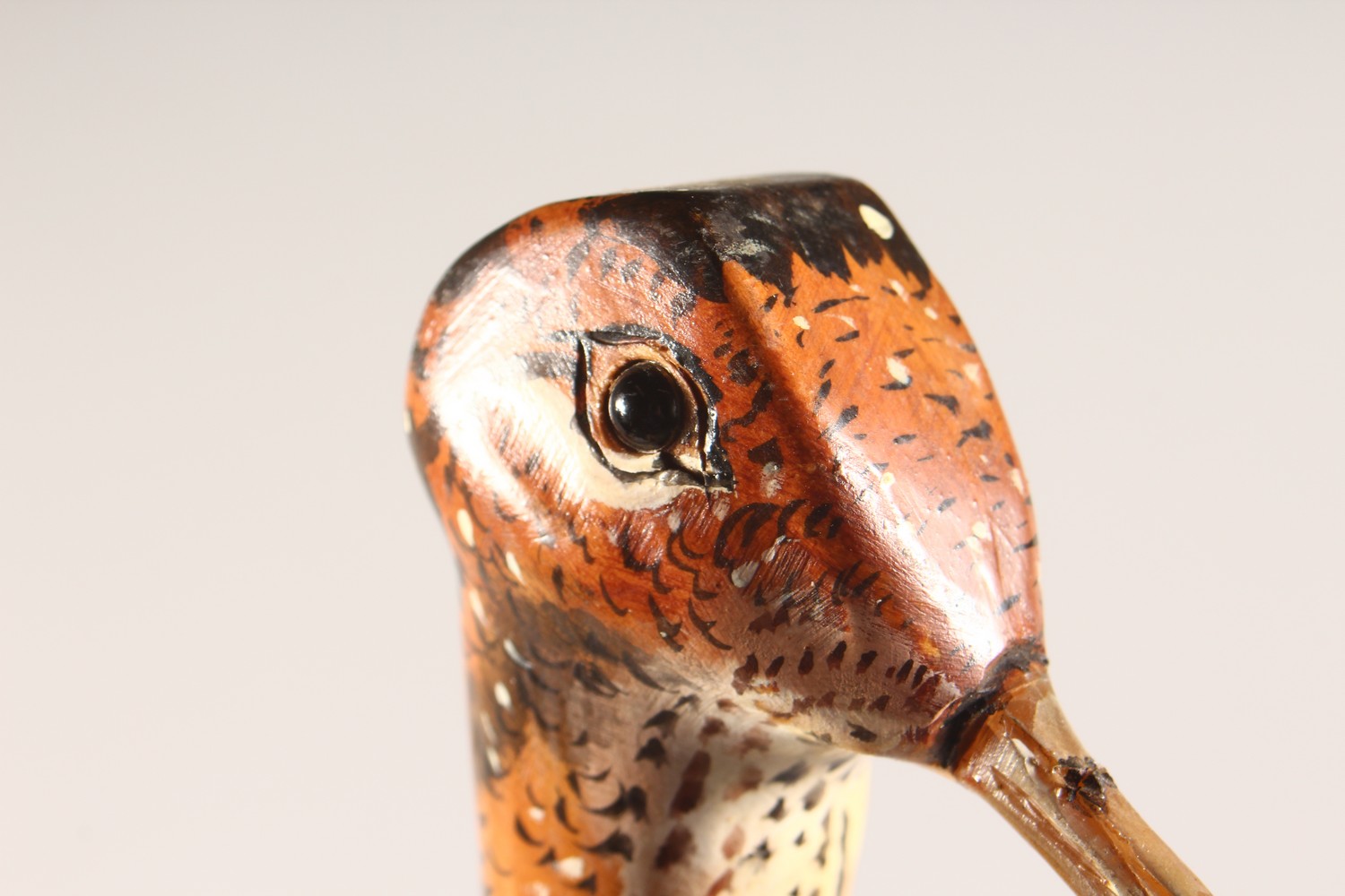 A WALKING STICK, with carved and painted pheasant head handle. 49ins long. - Image 7 of 9