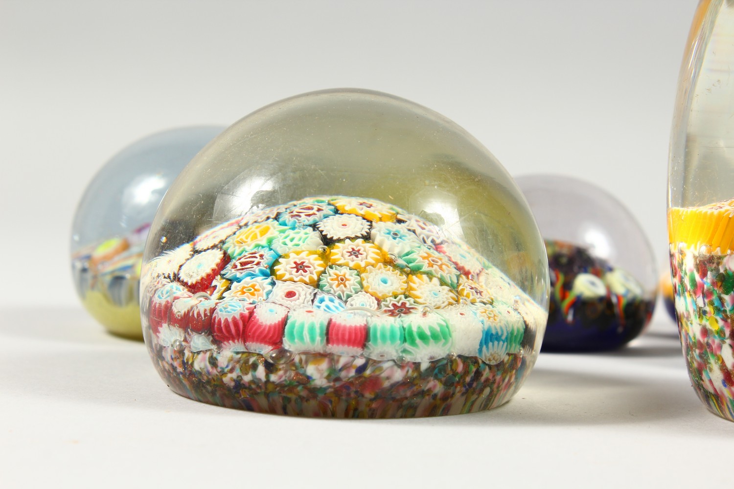 A COLLECTION OF THIRTEEN MILLEFIORI PAPERWEIGHTS. 3ins diameter and smaller. - Image 18 of 25